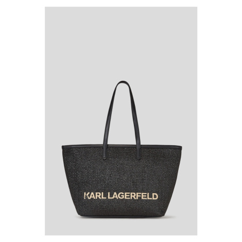 Kabelka Karl Lagerfeld K/Essential Raffia Tote Black