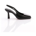 DGN 8071 Women's Open Back Square Toe Heeled Shoes.