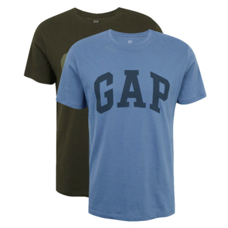 GAP V-INTX 2PK ARCH LOGO Pánske tričko, khaki, veľkosť