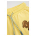 Detské bavlnené šortky Coccodrillo žltá farba