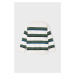 Detský sveter s prímesou vlny Mayoral zelená farba, tenký