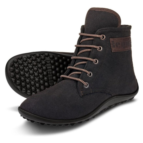 Barefoot zimná obuv Leguano - Chester tmavohnedé