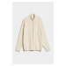 SVETER GANT CABLE ZIP CARDIGAN CREAM