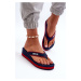 Women's Big Star Navy Blue Wedge Flip-Flops