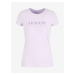 Svetlo fialové dámske tričko Armani Exchange