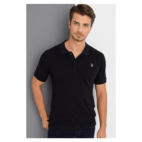 T8561 DEWBERRY MEN'S TSHIRT-BLACK