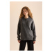 DEFACTO Relax Fit Buttoned Collar Knitwear Sweater