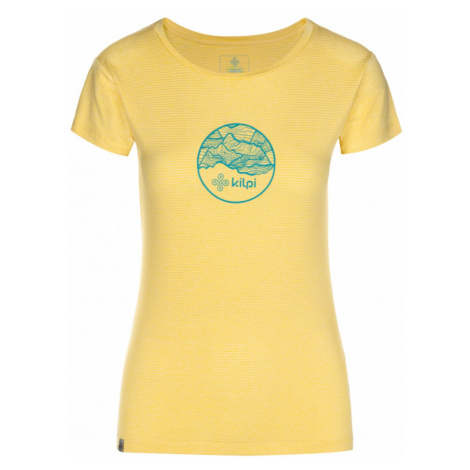 Women's functional T-shirt Kilpi GUILIN-W yellow
