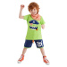 Denokids 3D Green Pirate Children's Summer T-shirt Shorts Bandana Set