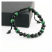 Linda's Jewelry Korálkový náramok Dual Color Black & Green INR206