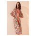 Trendyol Multi-Color Landscape Patterned Kimono&Kaftan Multi