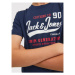 Jack&Jones Junior Tričko Logo 12213081 Tmavomodrá Regular Fit