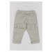 Detské nohavice zippy šedá farba, jednofarebné