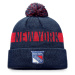 New York Rangers zimná čiapka Fundamental Beanie Cuff with Pom