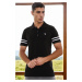 T8585 DEWBERRY MEN'S T-SHIRT-BLACK-WHITE-2