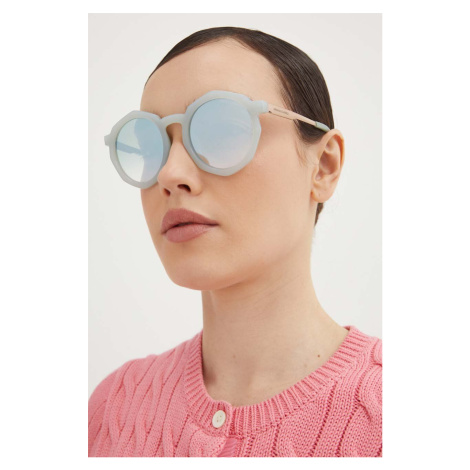 Slnečné okuliare Armani Exchange dámske, šedá farba