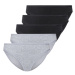 esmara® Dámske bavlnené nohavičky XXL, 5 kusov (čierna/sivá)