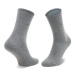 Tommy Hilfiger Súprava 2 párov vysokých dámskych ponožiek 100001494 Sivá