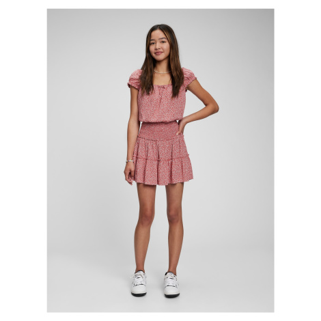 GAP Teen vzorovaná sukňa Ružová
