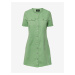 Zelené dámske džínsové košeľové šaty Pieces Tara