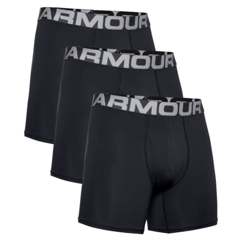 UNDER ARMOUR-UA Charged Cotton 6in 3 Pack-BLK Čierna