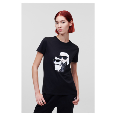 Tričko Karl Lagerfeld Ikonik 2.0 T-Shirt Black