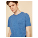 Modré pánske tričko s vreckom ZOOT Sheldon