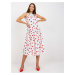 White midi dress with Safia prints