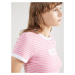 LEVI'S ® Tričko 'Graphic Mini Ringer'  svetloružová / biela