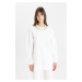 DEFACTO Regular Fit Crew Neck Sweatshirt Tunic