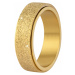 Troli Oceľový trblietavý prsteň v zlatej farbe 67 mm