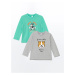 LC Waikiki Crew Neck Long Sleeve Baby Boy T-Shirt, Pack of 2