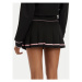 Juicy Couture Plisovaná sukňa Aluna JCSGS223416 Čierna Regular Fit