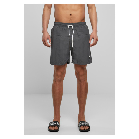 Men's Swimsuit Block Dark Grey Urban Classics