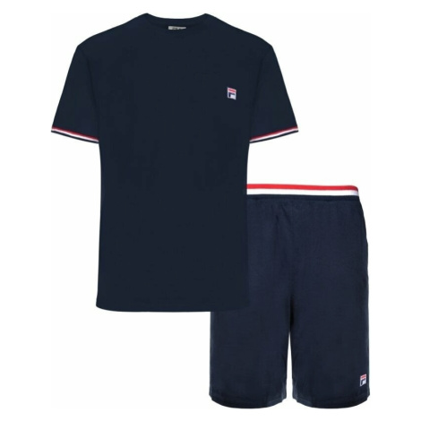 Fila FPS1135 Jersey Stretch T-Shirt / French Terry Pant Navy Fitness bielizeň