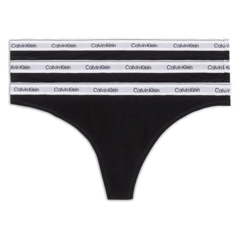 Calvin Klein 3 PACK - dámske tangá PLUS SIZE QD5209E-UB1-plus-size XXL