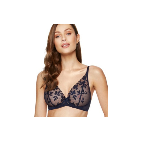 Gorteks Mona embroidered soft bra navy