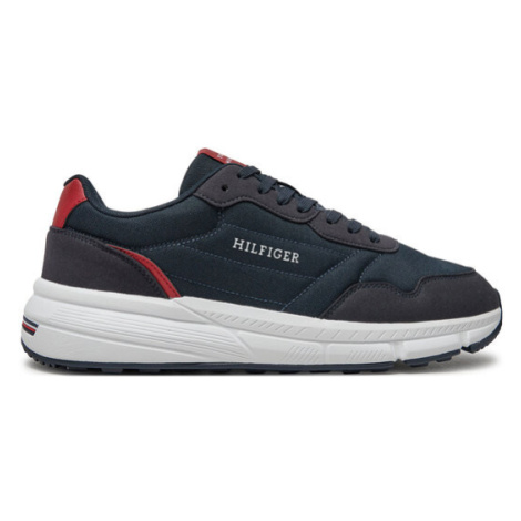 Tommy Hilfiger Sneakersy Faston Mix Ess FM0FM05141 Tmavomodrá