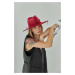 Vlnený klobúk LE SH KA headwear Siver West červená farba, vlnené
