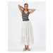 Koton Long Skirt with Elastic Waist, Ruffles Lined, Comfortable Cut.