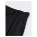 MANGO Plisované nohavice 'Igu'  čierna