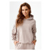 Rough Radical Mikina s kapucňou Pery Hoodie Beige