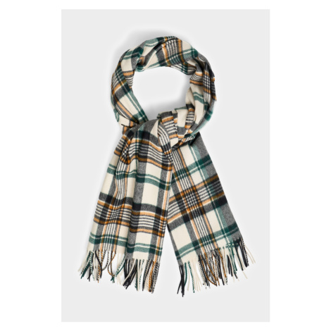 ŠÁL GANT CHECK WOVEN SCARF PUTTY