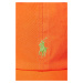 Detská bavlnená šiltovka Polo Ralph Lauren oranžová farba, jednofarebná
