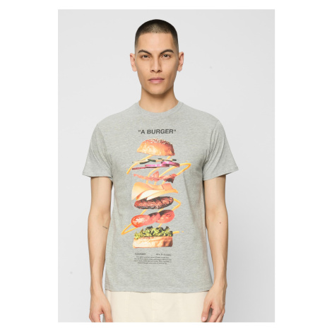 Burger Tee Heather Grey mister tee