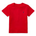 Detské bavlnené tričko Polo Ralph Lauren červená farba, jednofarebný