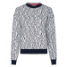 Tommy Hilfiger Sveter - NESSY SCRIPT AOJ C-NK SWT LS biely