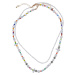 Different Pearlescent Layering 2-Pack Multicolor Necklace