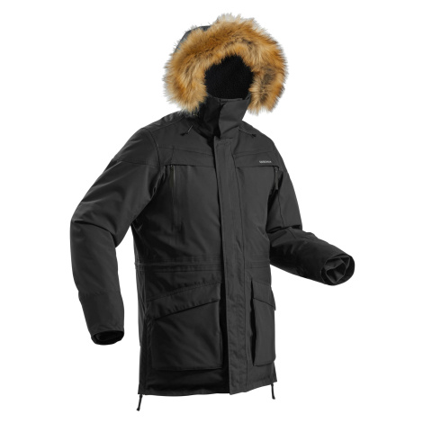 Pánska nepremokavá zimná bunda sh500 ultra-warm - parka na turistiku -20 °c QUECHUA
