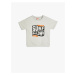 Koton T-Shirt Slogan Printed Short Sleeve Crew Neck Cotton